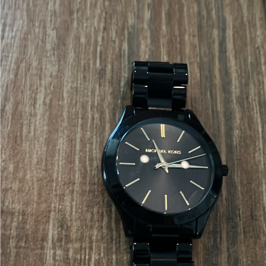 Michael Kors Glossy Black Timepiece